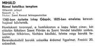 Miháld - Zala megye műemlékei 1977 070-071old.jpg Miháld - Zala megye műemlékei 1977 070-071old.jpg